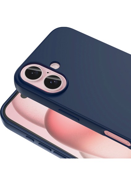 - Apple iPhone 16 - Kılıf İçi Kadife Koruucu Lansman Lsr Kapak - Siyah - T33033