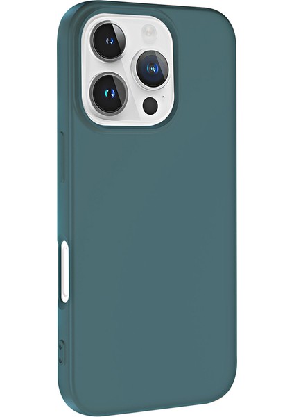 - Apple iPhone 16 Pro Max - Kılıf İçi Kadife Koruucu Lansman Lsr Kapak - Pembe - T33036