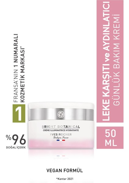 Bright Botanical-Leke Karşıtı, Aydınlatıcı, Ton Eşitleyen Günlük Bakım Kremi-50ml