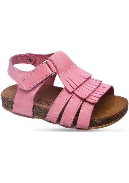 Kız Çocuk Deri Sandalet