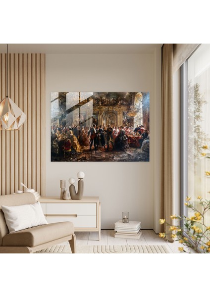 Rokoko Tarzı Resimli Ev Dekorasyonu - Rokoko Tarzı Resim Cam Sanatı Duvar Dekorasyonu Cam Duvar Sanatı fiyatları