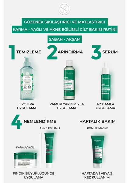 Arındırıcı Yağ Dengeleyici Serum-Süksinik Asit&Çinko-Sebo Active Clear Botanik Kompleks-30 ml