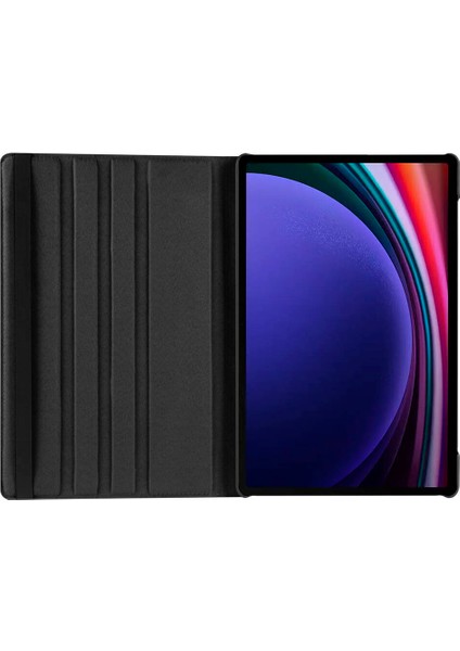 - Samsung Galaxy Tab S10 Ultra - Tablet Kılıfı 360 full Korumalı Yatay Dikey Dönebilen Standlı Kılıf - Pembe - T34250