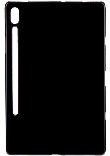- Samsung Galaxy Tab S6 T860 - Tablet Kılıfı Süper Silikon Kapak - Siyah - T10217