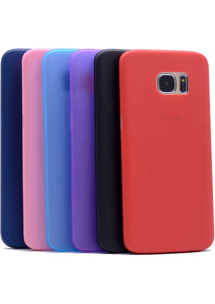 - Samsung Galaxy S7 Edge - Kılıf 1.Kalite Mat Ultra İnce PP Kapak - Mavi - T4000 modelleri