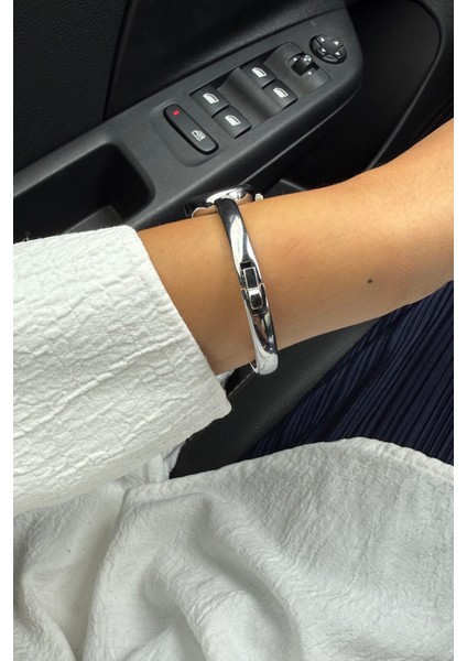 Paola Kelepçe Kadın Kol Saati Gumus (Yesil Kadran)