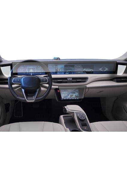 Mat Togg T10X Dijital Gösterge Yolcu Bilgi Iç Merkezi Kontrol Ekran Uyumlu Mat Nano Ekran Koruyucu 3 Lü Set