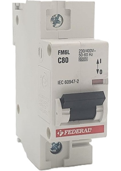 1X80A 6ka C Sigorta FM6L fiyatları