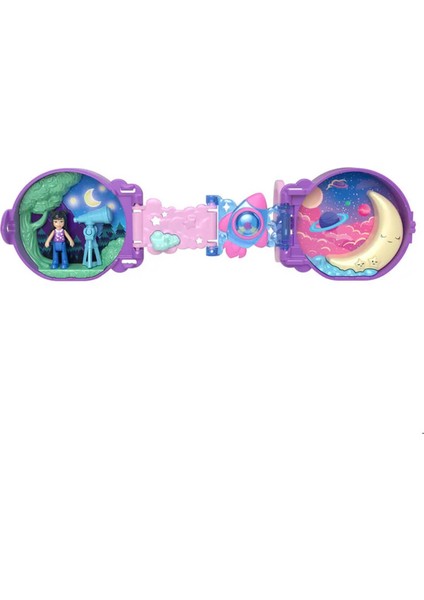 Seyehat Eğlencesi Mini Oyun Seti HRD73 - Mor Kutu Yıldızlı JCC34