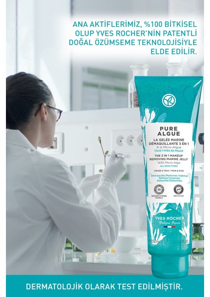 Normal ve Kuru Cilt, Antioksidan, Prebiyotik Makyaj Temizleyici/Yüz Yıkama Jeli-Pure Algue-150ml