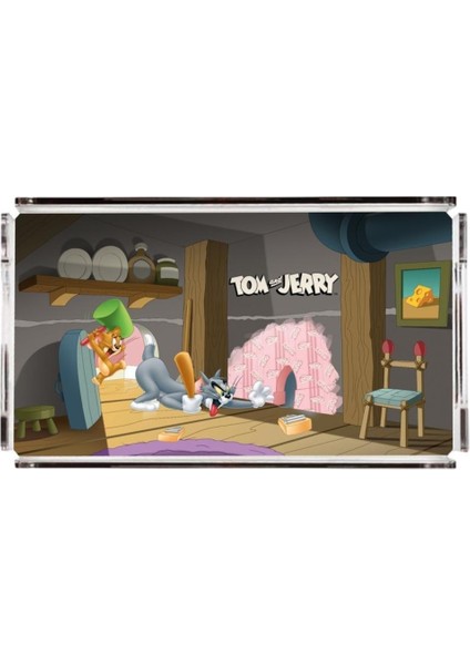 Naughty Tom & Jerry Pleksi Tepsi - 40X24 cm (Warner Bros Lisanslı Üründür)