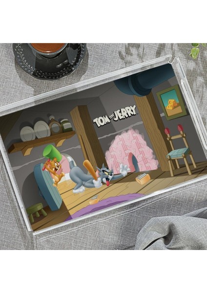 Naughty Tom & Jerry Pleksi Tepsi - 40X24 cm (Warner Bros Lisanslı Üründür) modelleri
