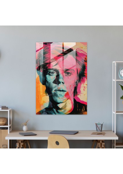 Andy Warhol Cam Tablo Pop Sanat Portresi Ev Dekorasyonu Cam Sanatı – Pop Sanat Ev Dekorasyonu fiyatları