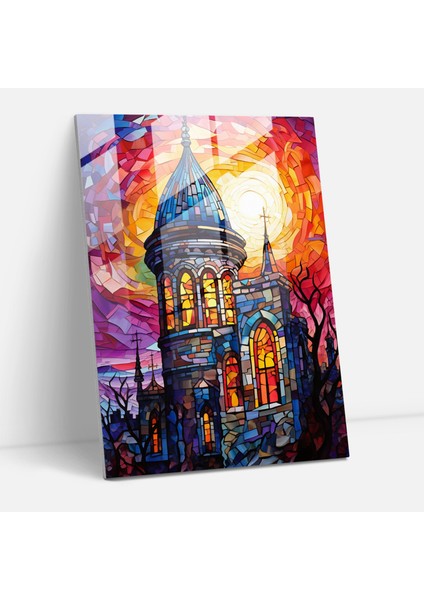 Galata Kulesi Cam Tablo - Ev Dekorasyonu Modern Sanat