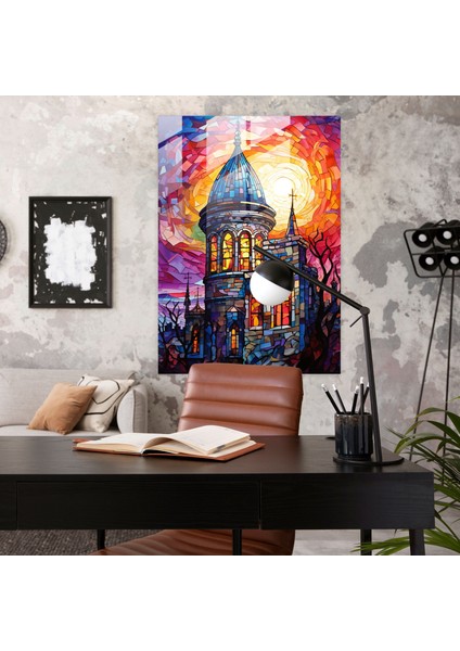 Galata Kulesi Cam Tablo - Ev Dekorasyonu Modern Sanat fiyatları