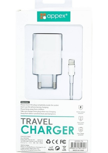 iPhone Lightning Şarj Cihazı Appex indirimleri