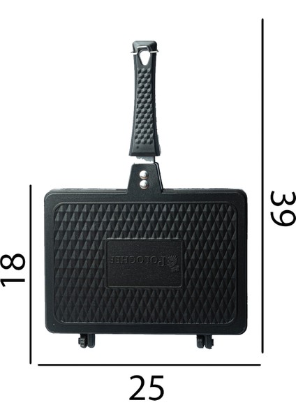 Granit Waffle ve Tost Tavası Seti