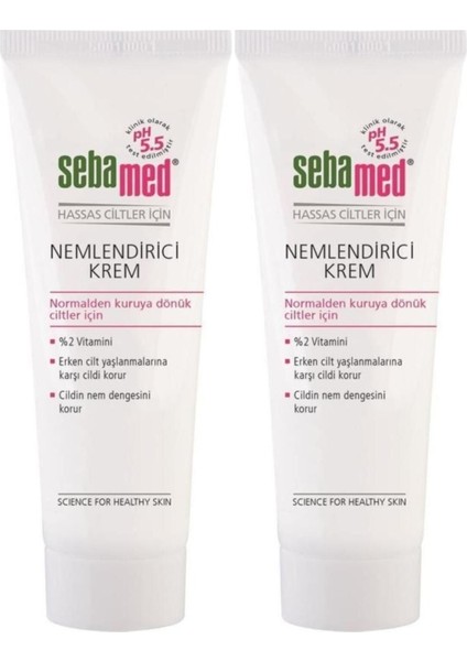 Nemlendirici Krem Tüp 50ML (Günlük Kullanım) (2 Li Set)