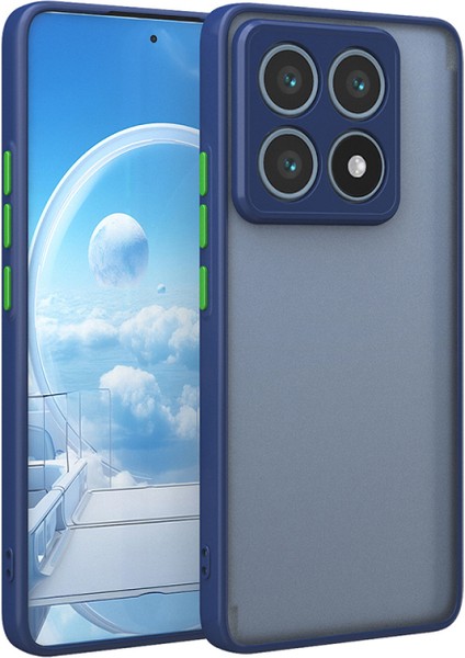 Xiaomi 14T Kılıf Arkası Buğulu Kenarları Renkli Sert Premium Silikon Kapak Rcv/hux