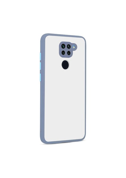 Redmi Note 9 Kılıf Arkası Buğulu Kenarları Renkli Sert Premium Silikon Kapak Rcv/hux