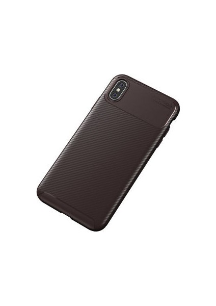 iPhone x Kılıf Karbon Desenli Esnek Yüksek Kaliteli Meteryalden Üretilmiş Silikon Kapak Ryc/negro