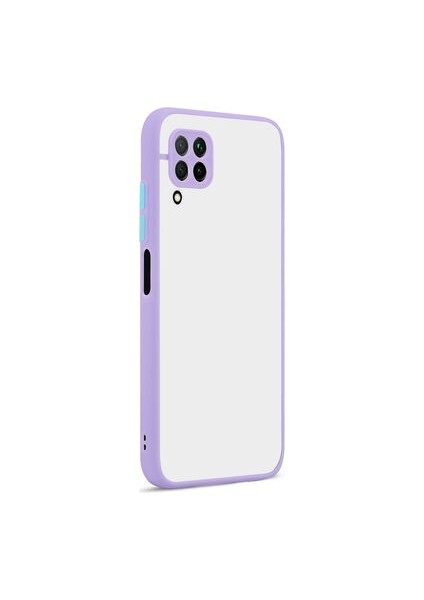 Huawei P40 Lite Kılıf Arkası Buğulu Kenarları Renkli Sert Premium Silikon Kapak Rcv/hux
