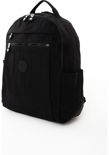Unisex Suya Dayanıklı Krinkıl Kumaş Çok Gözlü Krem Laptop Okul ve Sırt Çantası fiyatları