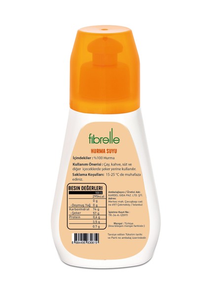 Hurma Suyu 200 G fiyatları