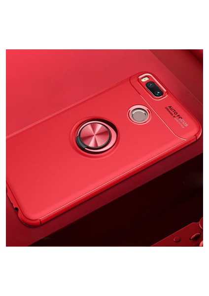 Xiaomi Mi 5x Kılıf Yüzüğü Stant ve Araç Tutucu Olabilen Şık Esnek Premium Silikon Kapak Ryc/ravel