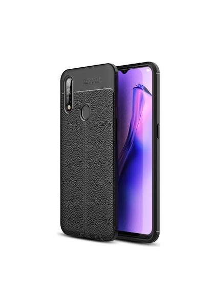 Oppo A31 Kılıf Deri Silikon Yüzeyli Yüksek Kaliteli Silikondan Üretilmiş Premium Silikon Kapak Ryc/niss