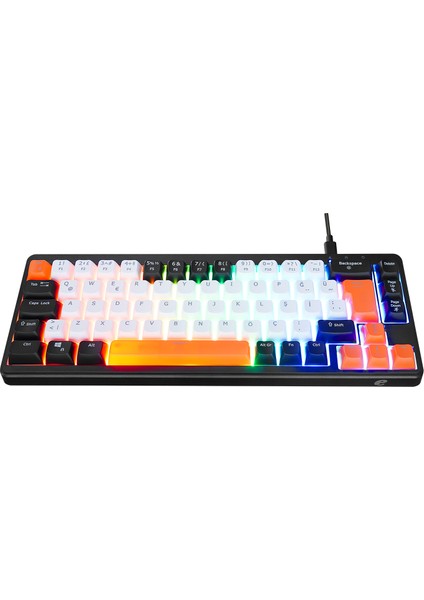 Emachines EAK810 Oyuncu Klavyesi Rainbow Aydınlatma Mini Klavye Türkçe Q Gaming Klavye fiyatları