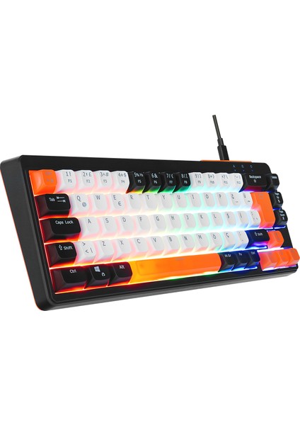 Emachines EAK810 Oyuncu Klavyesi Rainbow Aydınlatma Mini Klavye Türkçe Q Gaming Klavye modelleri