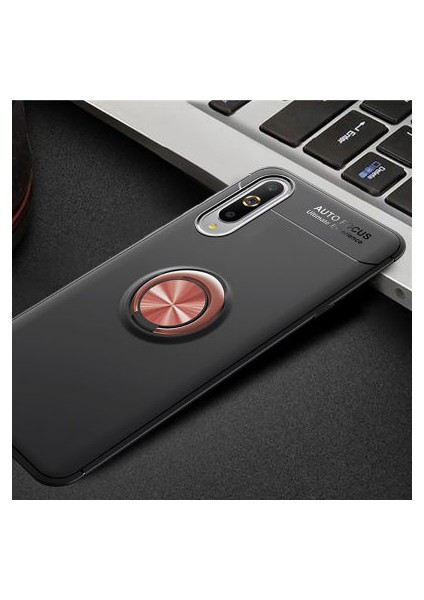 Xiaomi Mi A3 Kılıf Yüzüğü Stant ve Araç Tutucu Olabilen Şık Esnek Premium Silikon Kapak Ryc/ravel