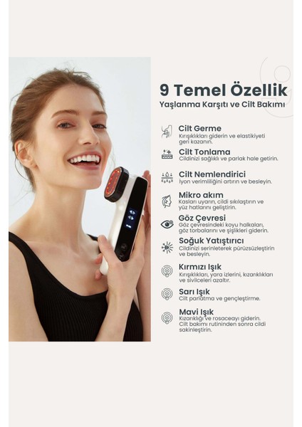 9 Özellikli Şarjlı Cilt Germe ve Gençleştirme Makinesi indirimleri