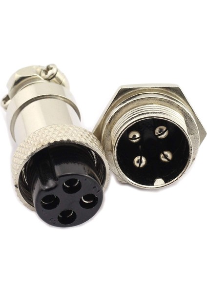 M16 4 Pin Konnektör Erkek+Dişi