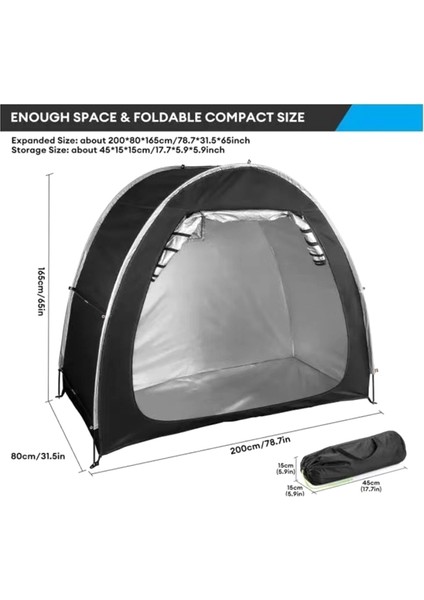 Açık Hava Taşınabilir Bisiklet Depolama Kulübeleri Su Geçirmez 2 Bisiklet Çadır Barınağı Taşınabilir Garaj Depolama Kulübesi Bisiklet Motosiklet Için (Yurt Dışından) fırsatları