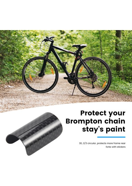 Brompton Bisiklet Arka Üç Köşeli Çerçeve Koruyucu Ped Için Karbon Bisiklet Zinciri E Kanca Koruyucu 3sıxty Zincir Desteği 2. Kısım (Yurt Dışından) indirimleri