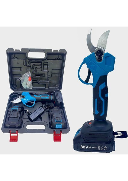 Akülü Kömürsüz Dal Budama Makası 40MM 88VF 5p (Mavi) EEA404