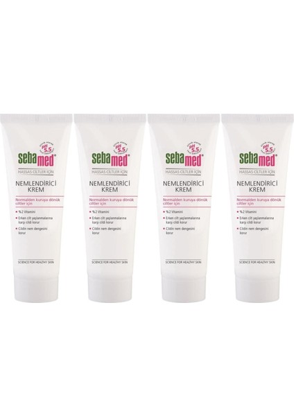 Nemlendirici Krem Tüp 50ML (Günlük Kullanım) (4 Lü Set)