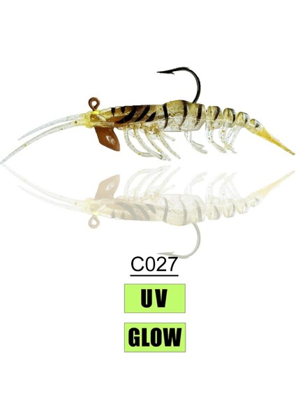 Naniwaosakashi Caridina Shrimp 10CM 14GR Silikon Karides C027