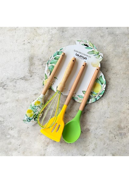 Silikon Limon Dörtlü Mutfak Seti