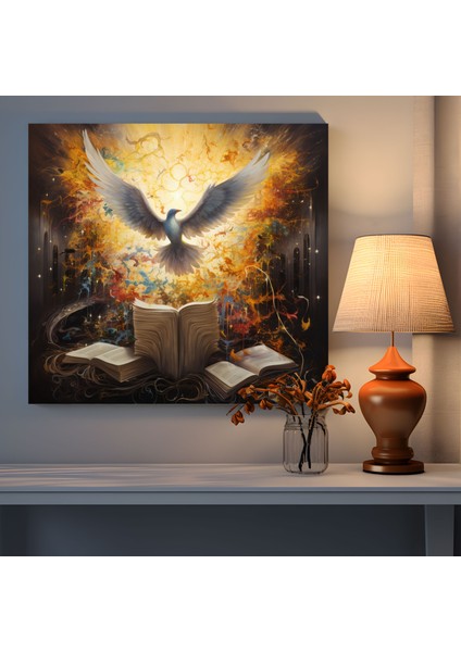 Kutsal Kur'an Soyut Kanvas Tablo - Duvar Dekorasyonu ve Ev Dekorasyonu fiyatları