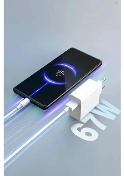 Xiaomi Mi Mobil Uyumlu 67W Hızlı Şarj Aleti Adaptör+Kablo Set Orijinal indirimleri