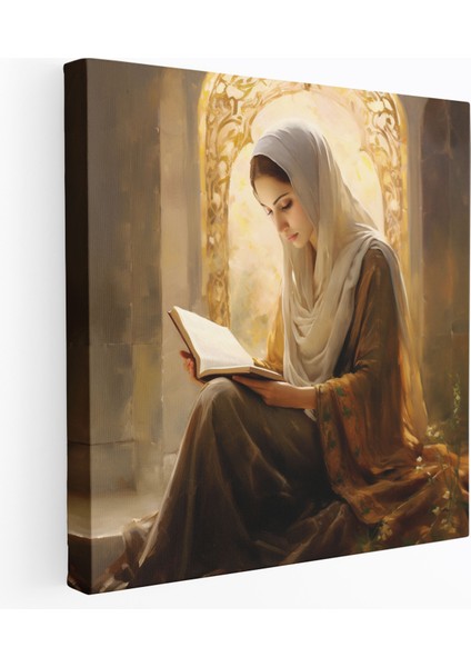 Kutsal Kur'an Kanvas Tablo - Ev Dekorasyonu Izlenimci Tarz Tablo