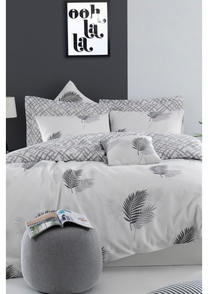 Gri Damalı Çift Kişilik Nevresim Seti 200x220 cm – Kırışmaz, Desenli ve Yumuşak Dokulu Kumaş fiyatları