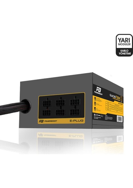 Power Boost BST-ATX750B Glacier 750W 80+ Bronze Modüler 12cm Fanlı ATX Power Supply fırsatları