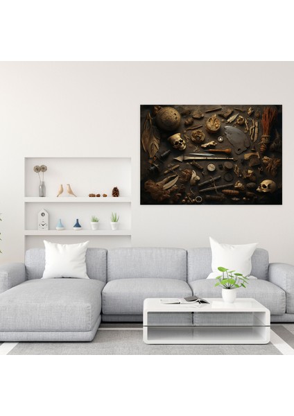 Orta Taş Devri Duvar Süslemesi - Antik Araçlar ve Eserler Sanatı - Orta Taş Devri El Işi Sanat Orta Taş Devri Eserleri fiyatları