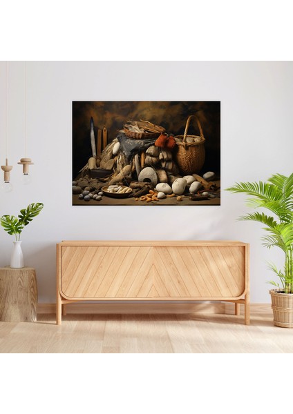 Orta Taş Devri Doğal Yaşam Duvar Sanatı - Orta Taş Devri Kanvas Tablo Duvar Dekorasyonu fiyatları