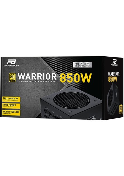 BST-ATX0850GF1 WARRIOR 850w 80+ GOLD PCI-E Gen 5.0 Full Modüler Fanlı ATX PSU indirimleri