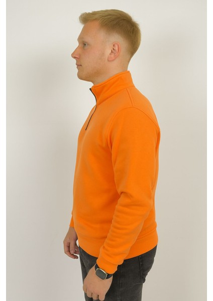 Yarım Fermuarlı Erkek Polar Sweatshirt - Sıcak Tutan , Rahat Kalıp fiyatları